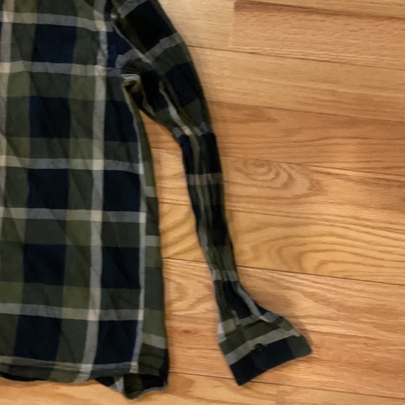 Volcom Olive, Black & Tan Plaid Button-Down Shirt - Picture 9 of 10